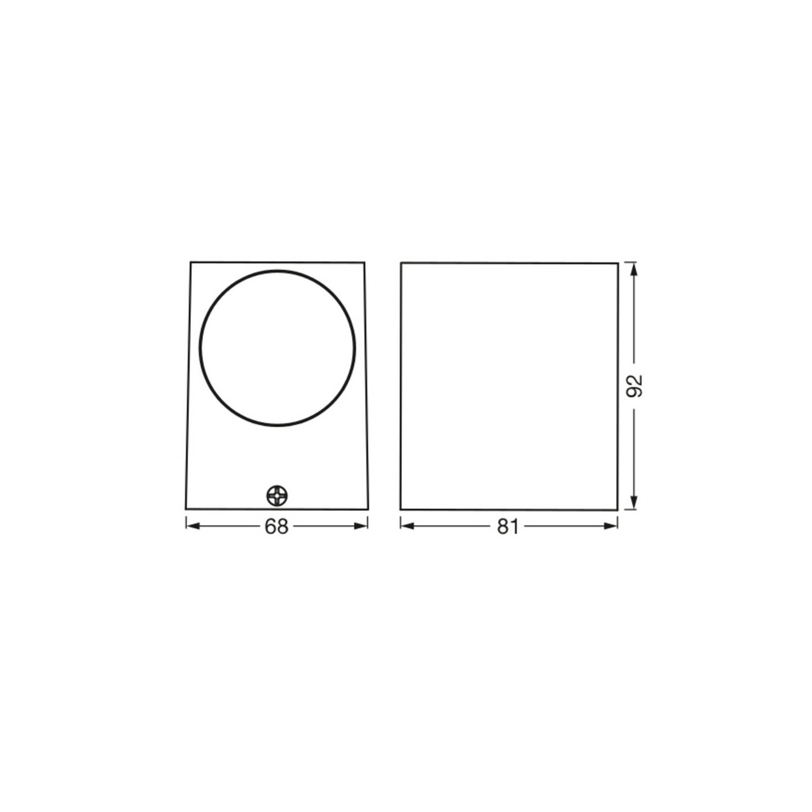 Osram buitenwandlamp ENDURA CLASSIC SQUARE, wit, down, IP44