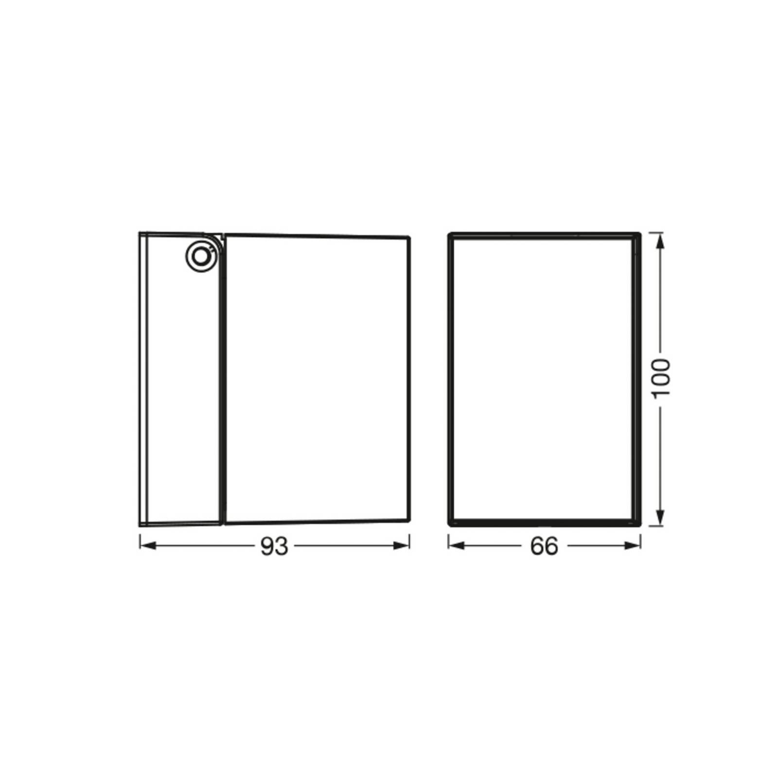 Osram buitenwandlamp ENDURA CLASSIC CUBE, wit metaal IP44