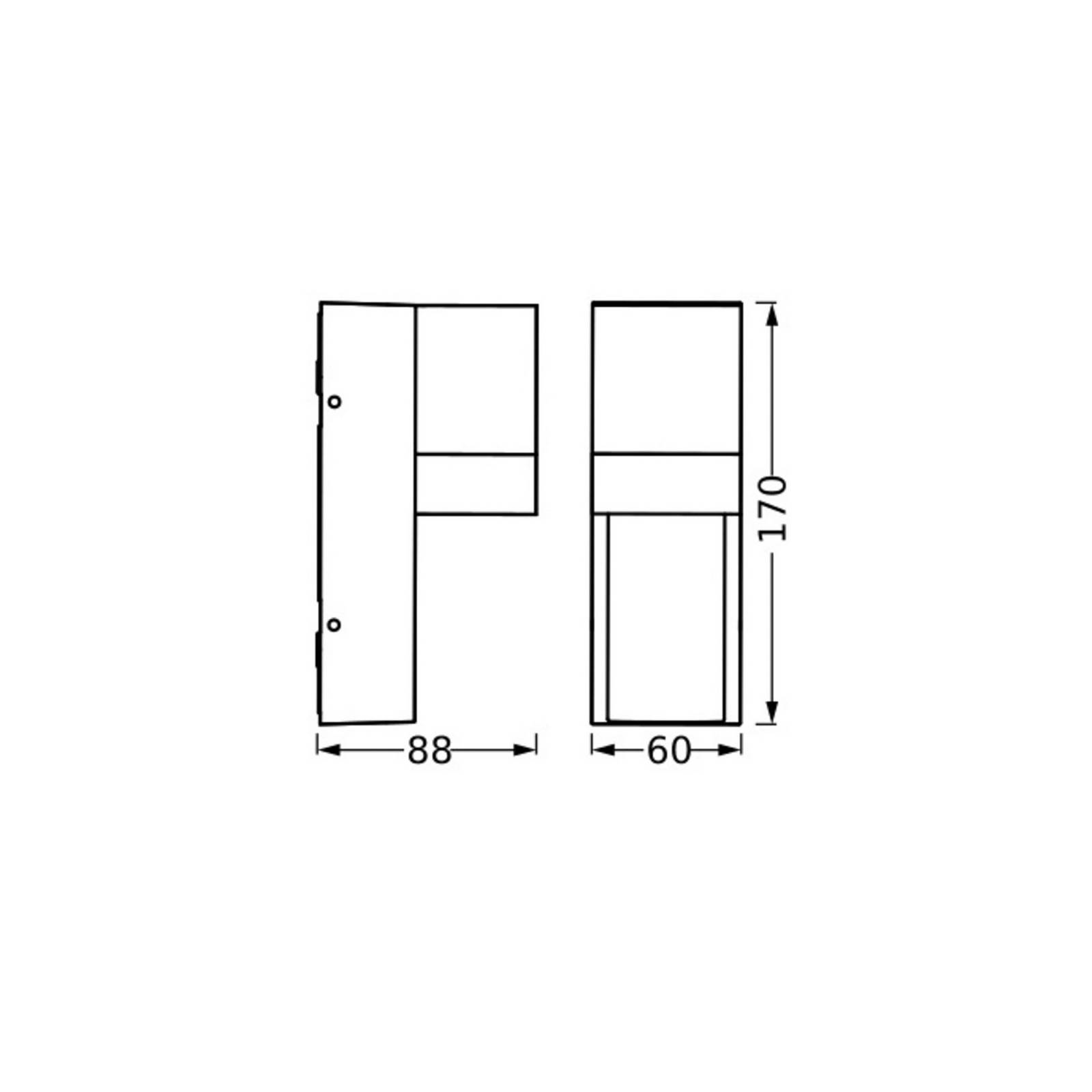 Osram buitenwandlamp ENDURA CLASSIC ISIDOR donkergrijs IP65