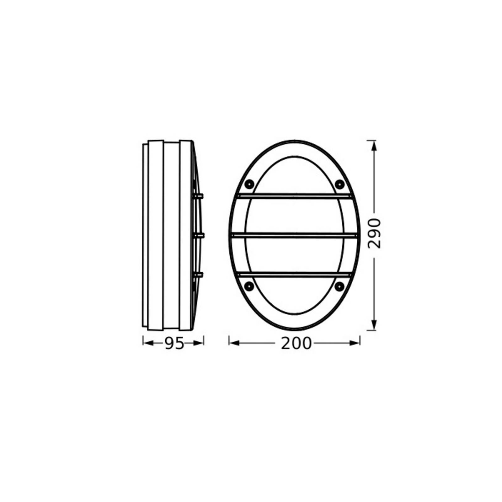 Osram buitenwandlamp ENDURA CLASSIC ORBICK, donkergrijs, IP65