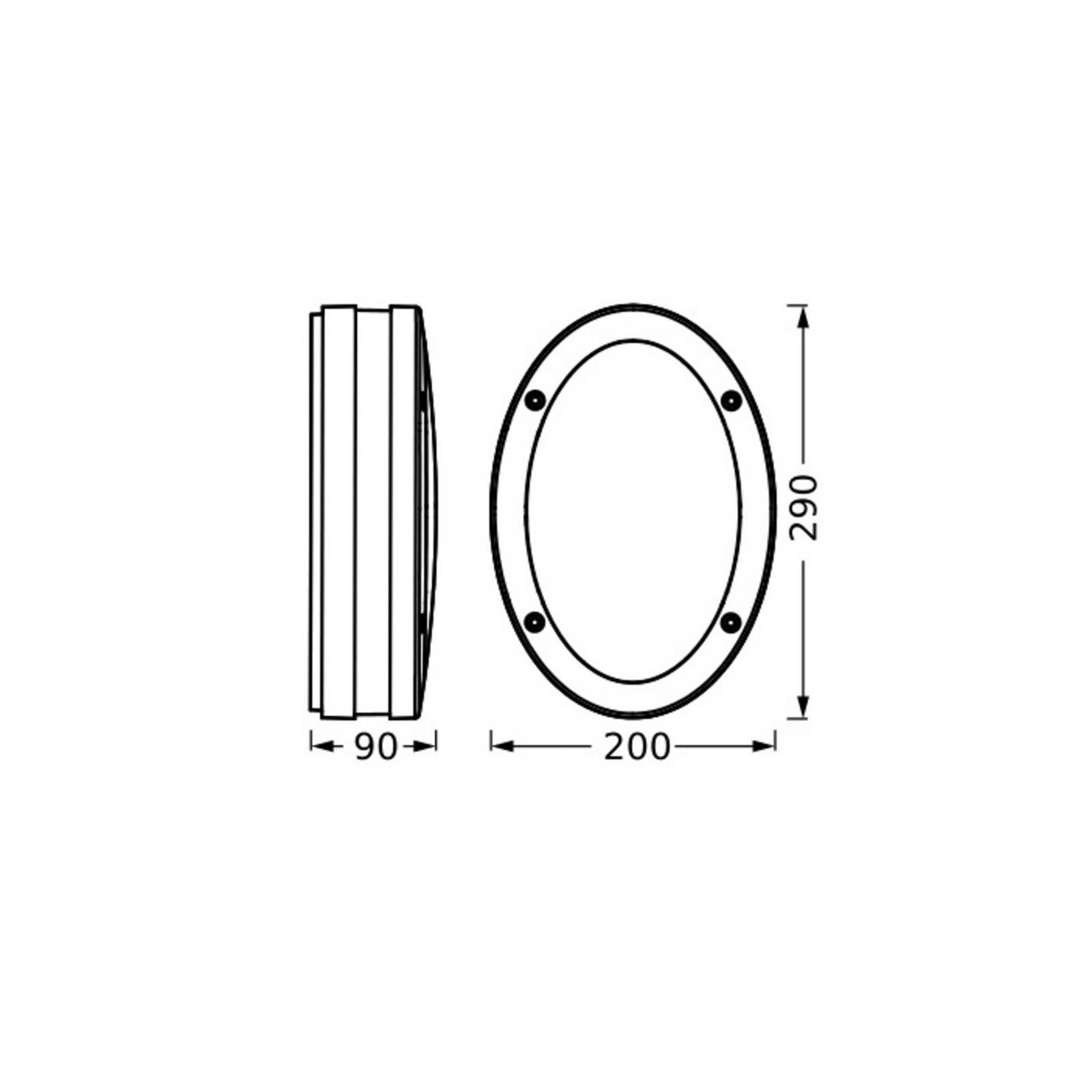 Osram buitenwandlamp ENDURA CLASSIC ORBI, donkergrijs, IP65