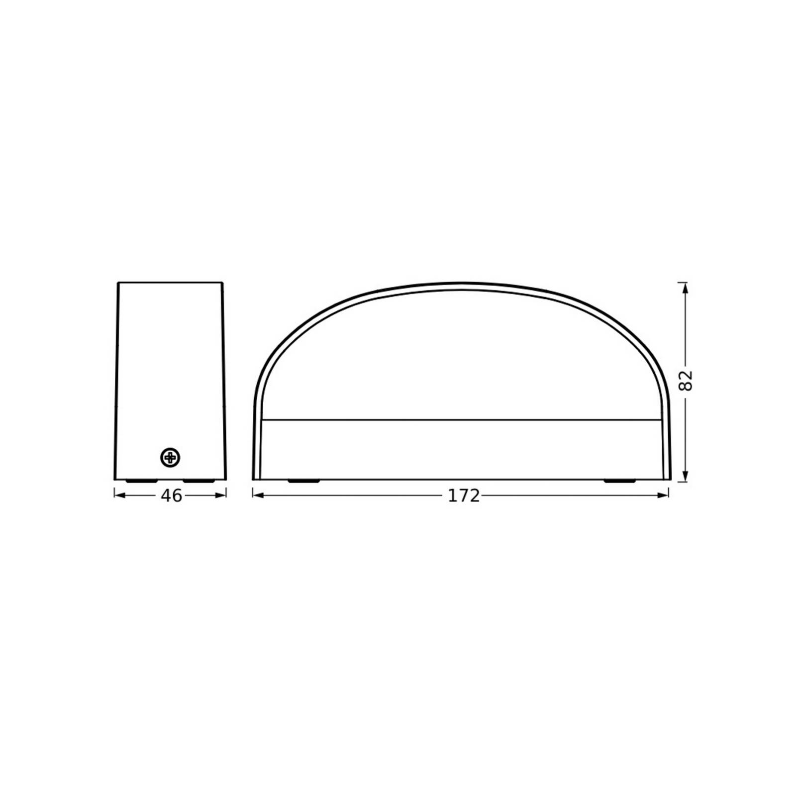 Osram LED buiten wandlamp ENDURA STYLE ILAY, donkergrijs, IP65