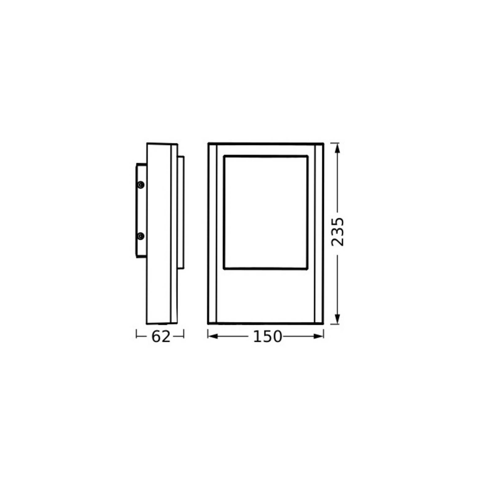 Osram LED buiten wandlamp ENDURA STYLE ENTRANCE, grafiet, IP44