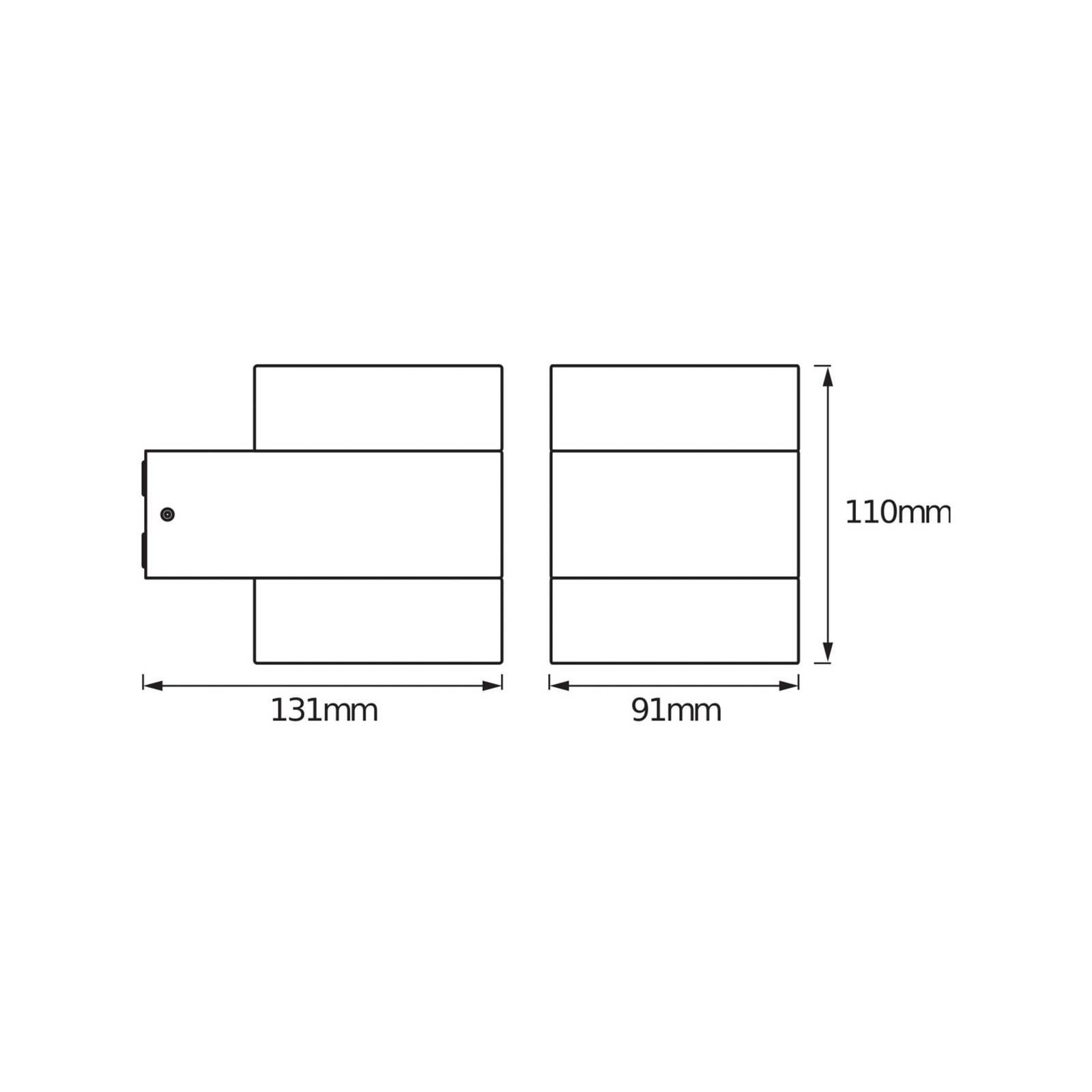 Osram LED buiten wandlamp ENDURA STYLE PUCK, donkergrijs, IP44