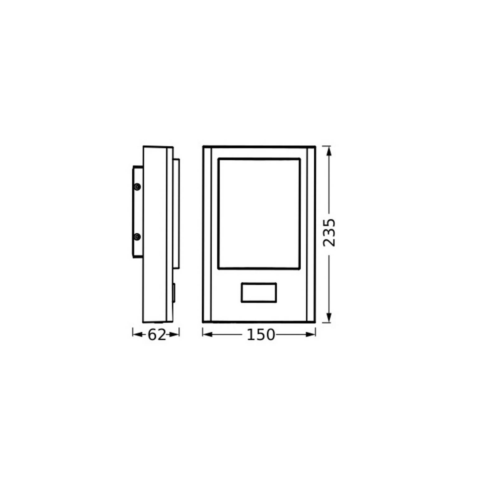 Osram LED-sensor buitenwandlamp ENDURA STYLE ENTRANCE grafiet