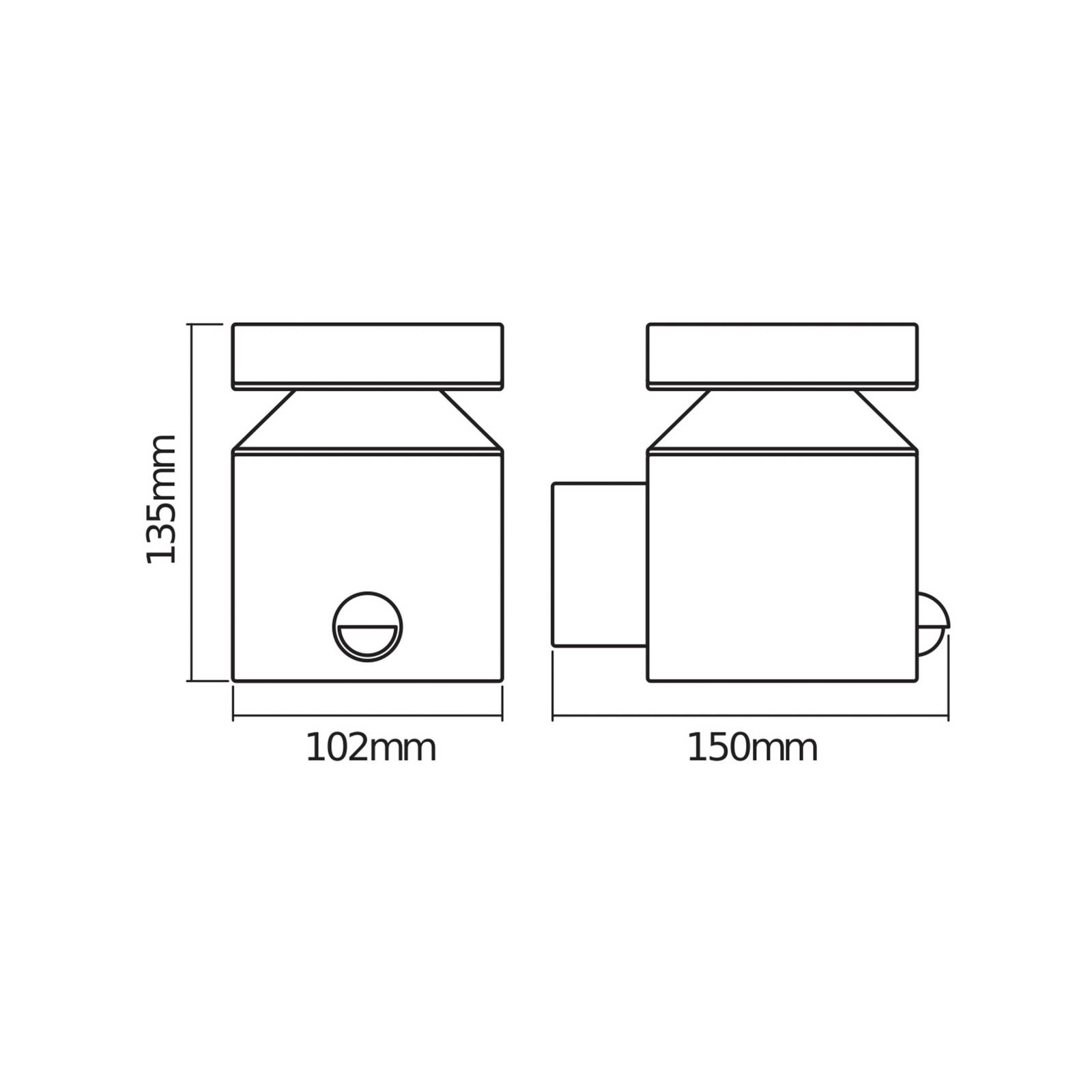 Osram LED-sensor buitenwandlamp ENDURA STYLE CYLINDER, staal