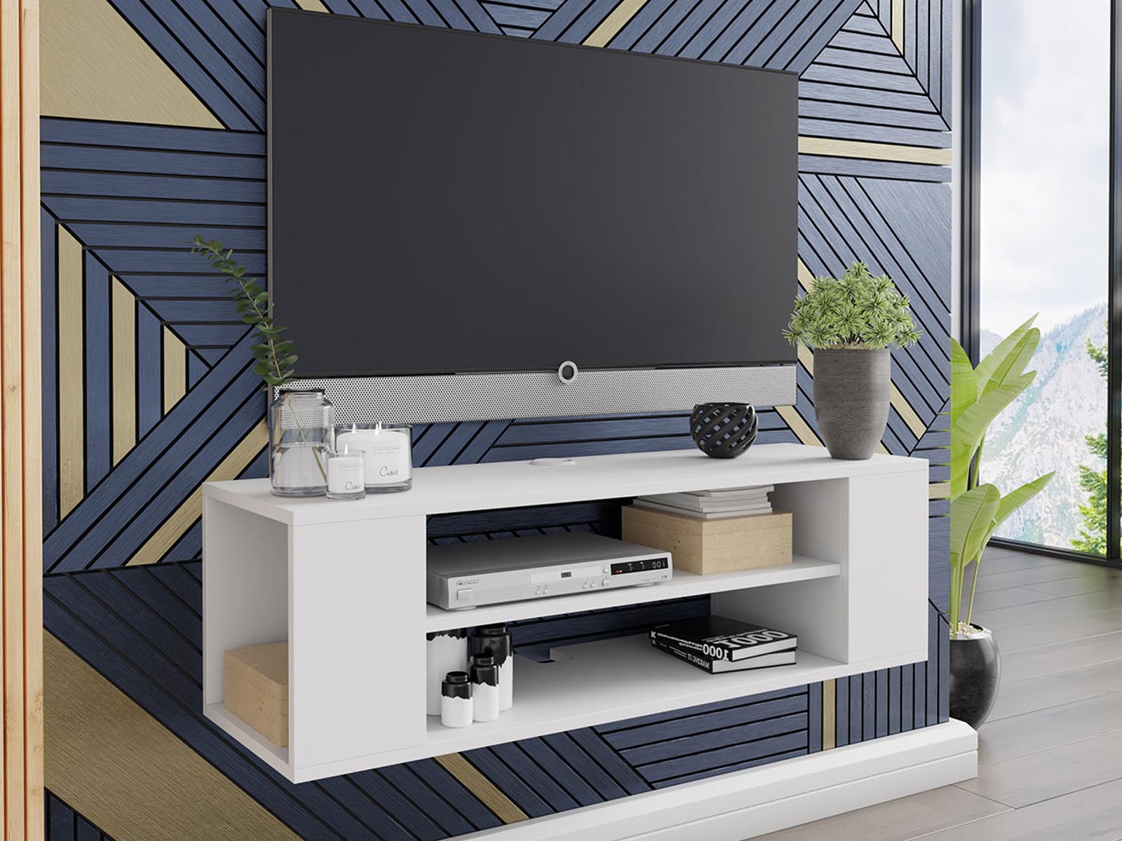 Mobistoxx Tv-meubel TREZOR 100 cm wit