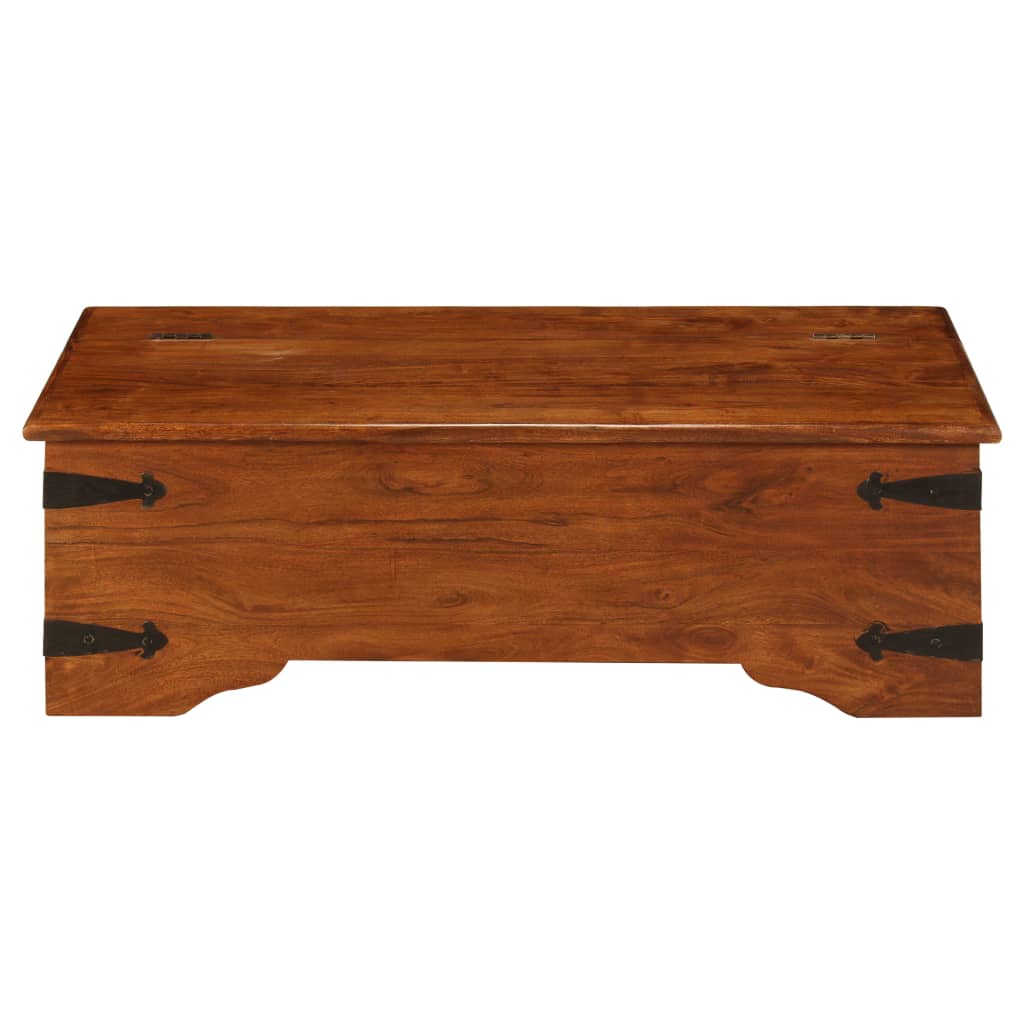 vidaXL Salontafel 110x55x35 cm massief acaciahout met honingafwerking