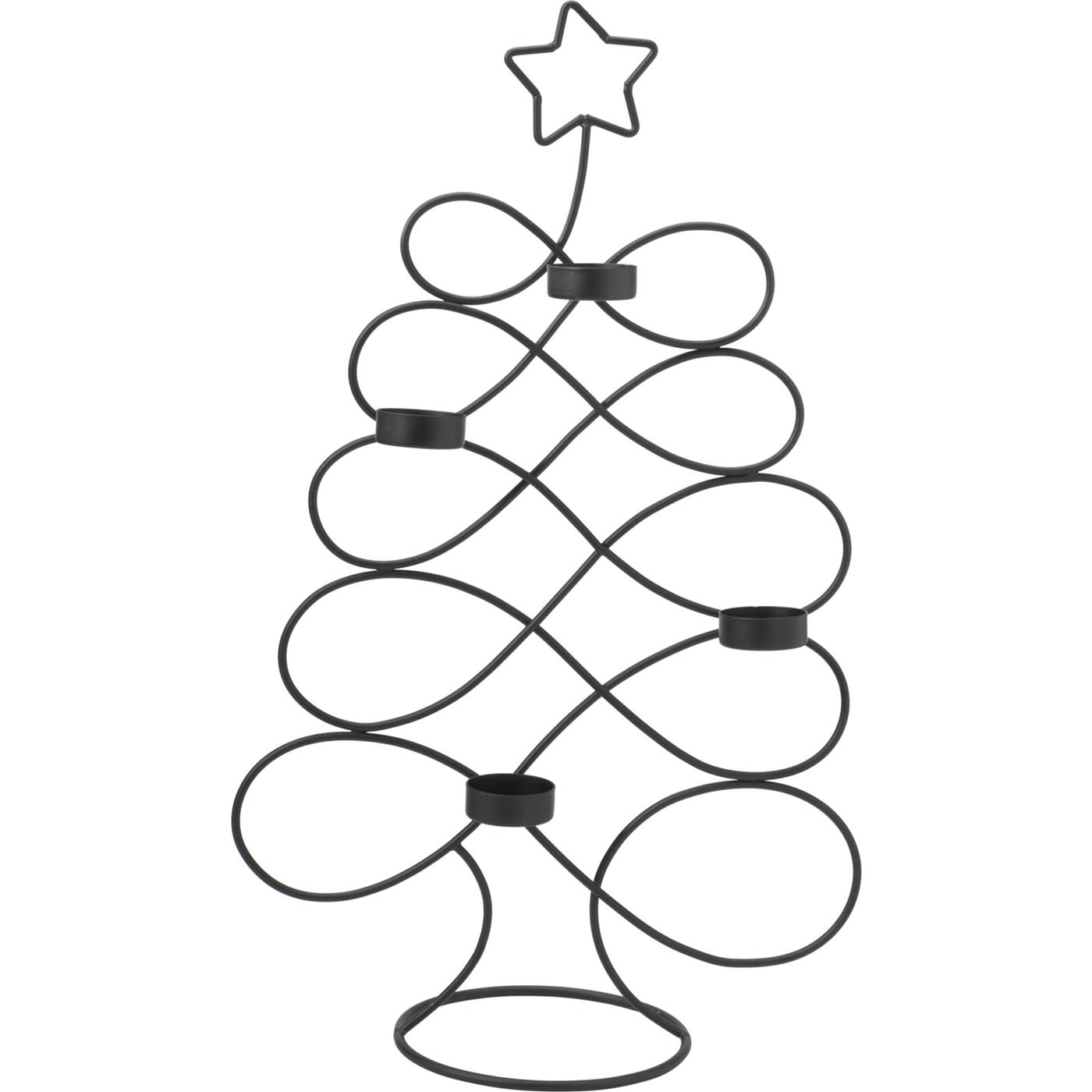 Home & Styling everlands kunstkerstboom theelichthouder 48cm