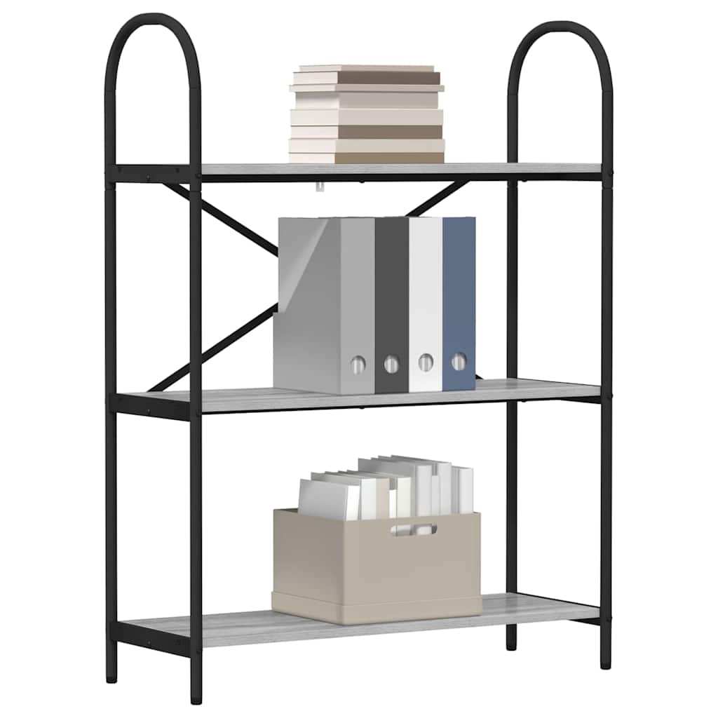 vidaXL Boekenkast Grijs sonoma 80 x 30 x 109 cm Bewerkt hout