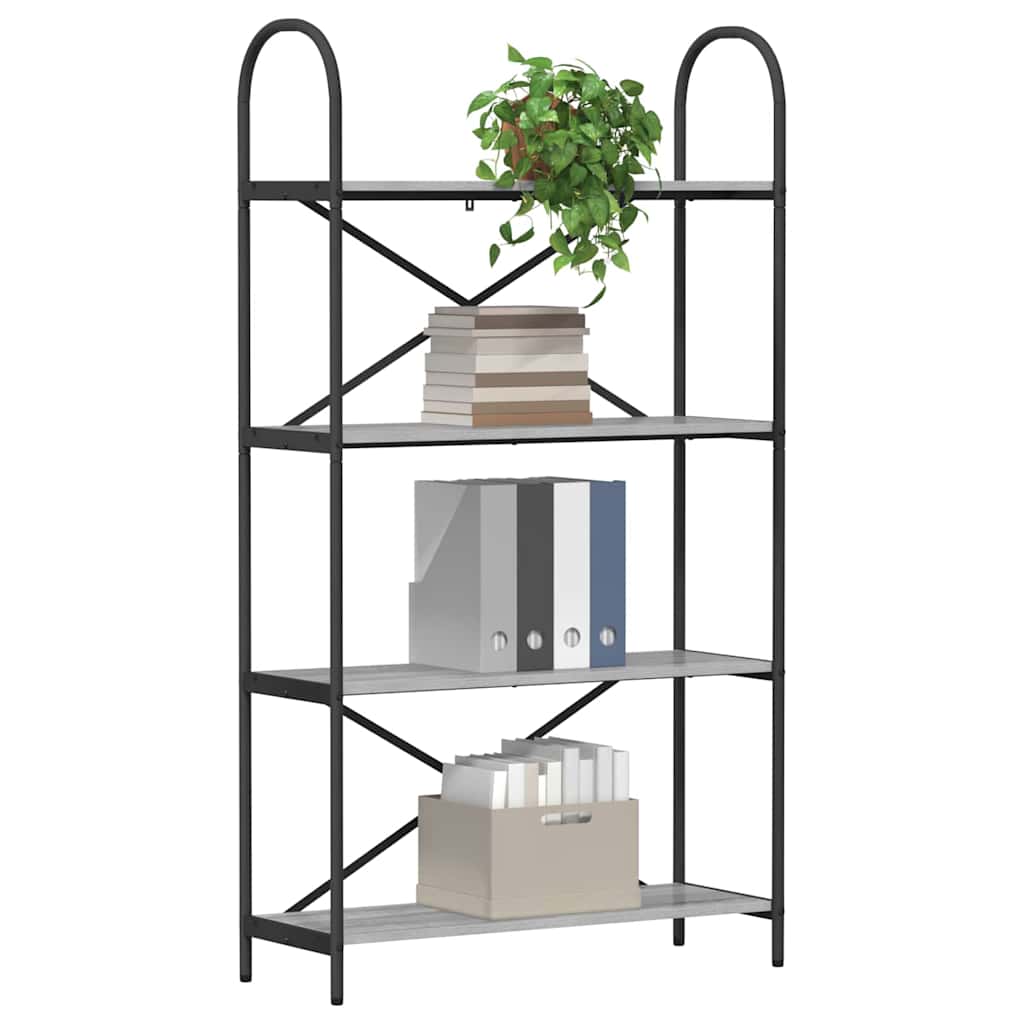 vidaXL Boekenkast Grijs sonoma 80 x 30 x 146 cm Bewerkt hout