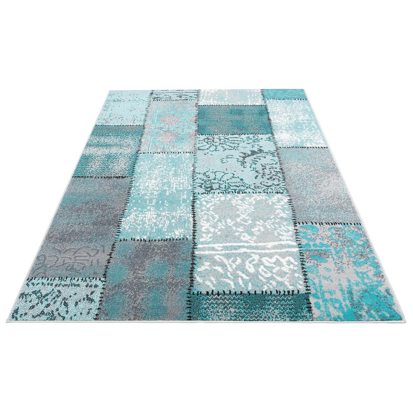 Home affaire Vloerkleed Garry Vintage, kortpolig, patchwork-design, kleurrijk, woonkamer