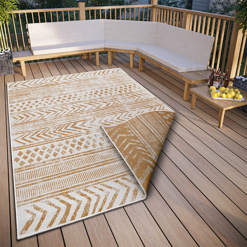 HANSE Home Vloerkleed BIRI tweezijdig te gebruiken kleed Binnen- en buitengebruik, weerbestendig, balkon, loper, woonkamer, waterbestendig, boho