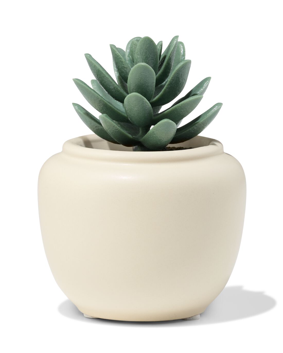 051 Bloempot ⌀7x7.4cm Keramiek Crème