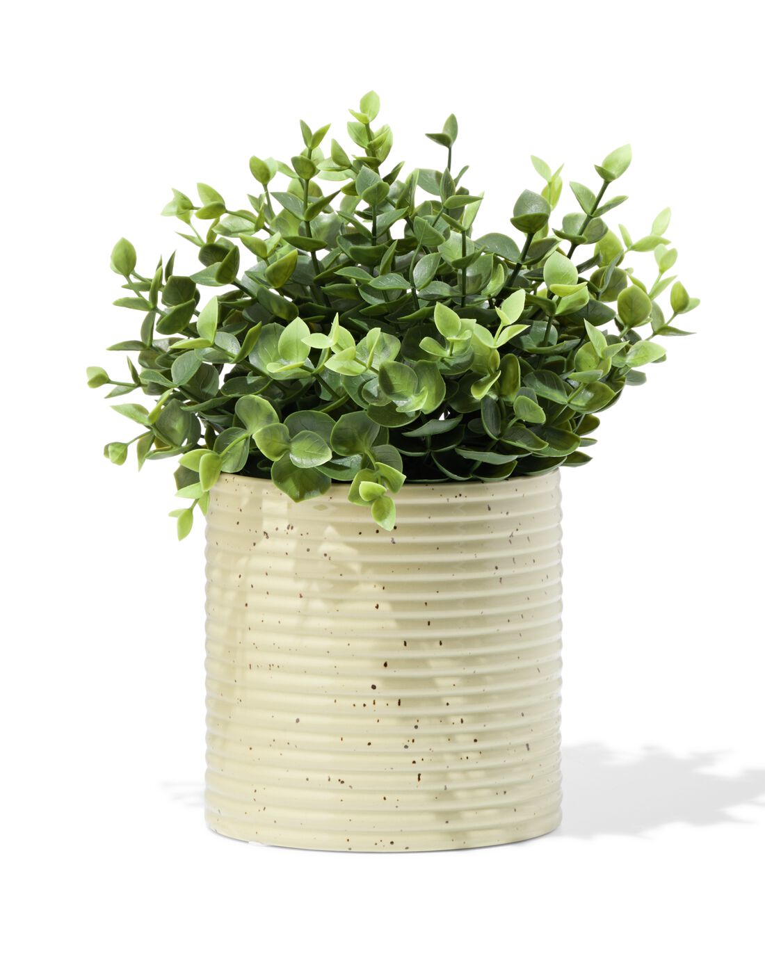 051 Bloempot ⌀13x13.4cm Keramiek Strepen Bruin