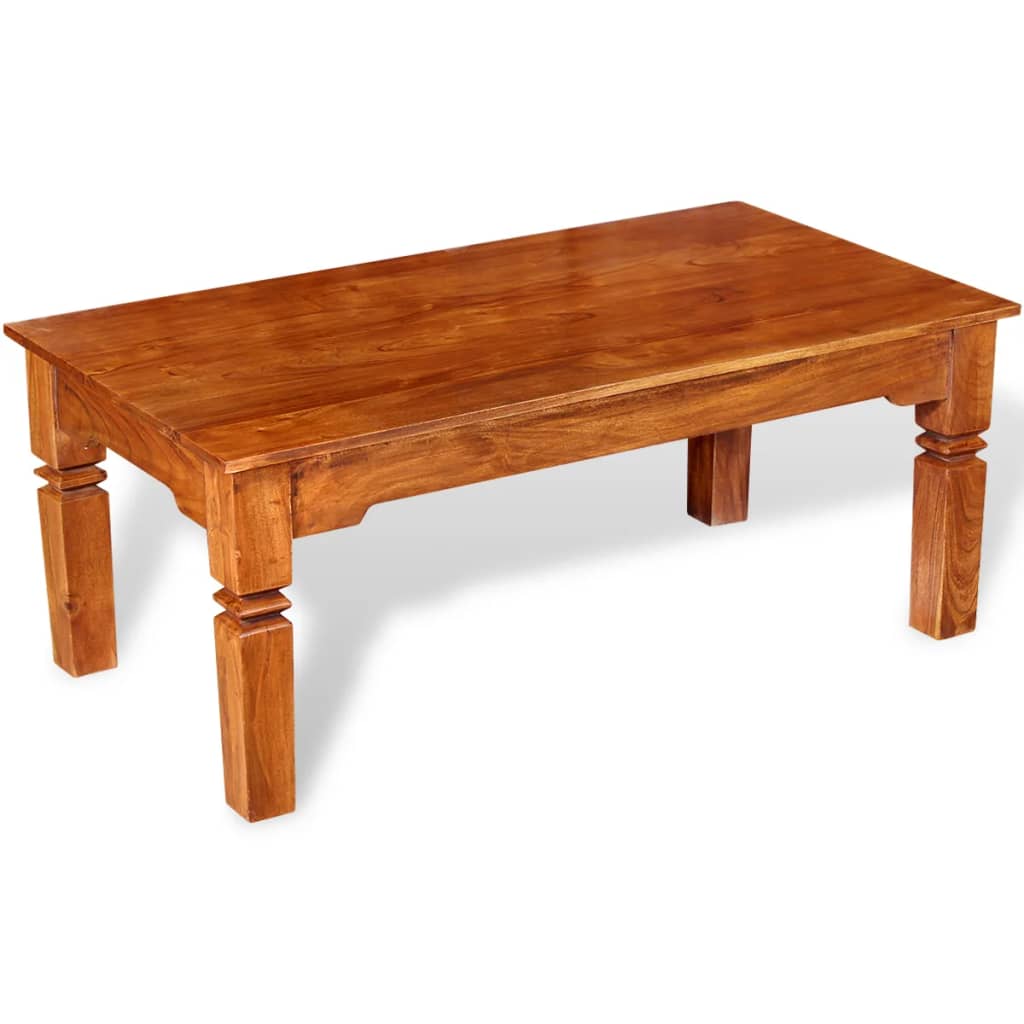 vidaXL Salontafel 110x60x45 cm massief hout