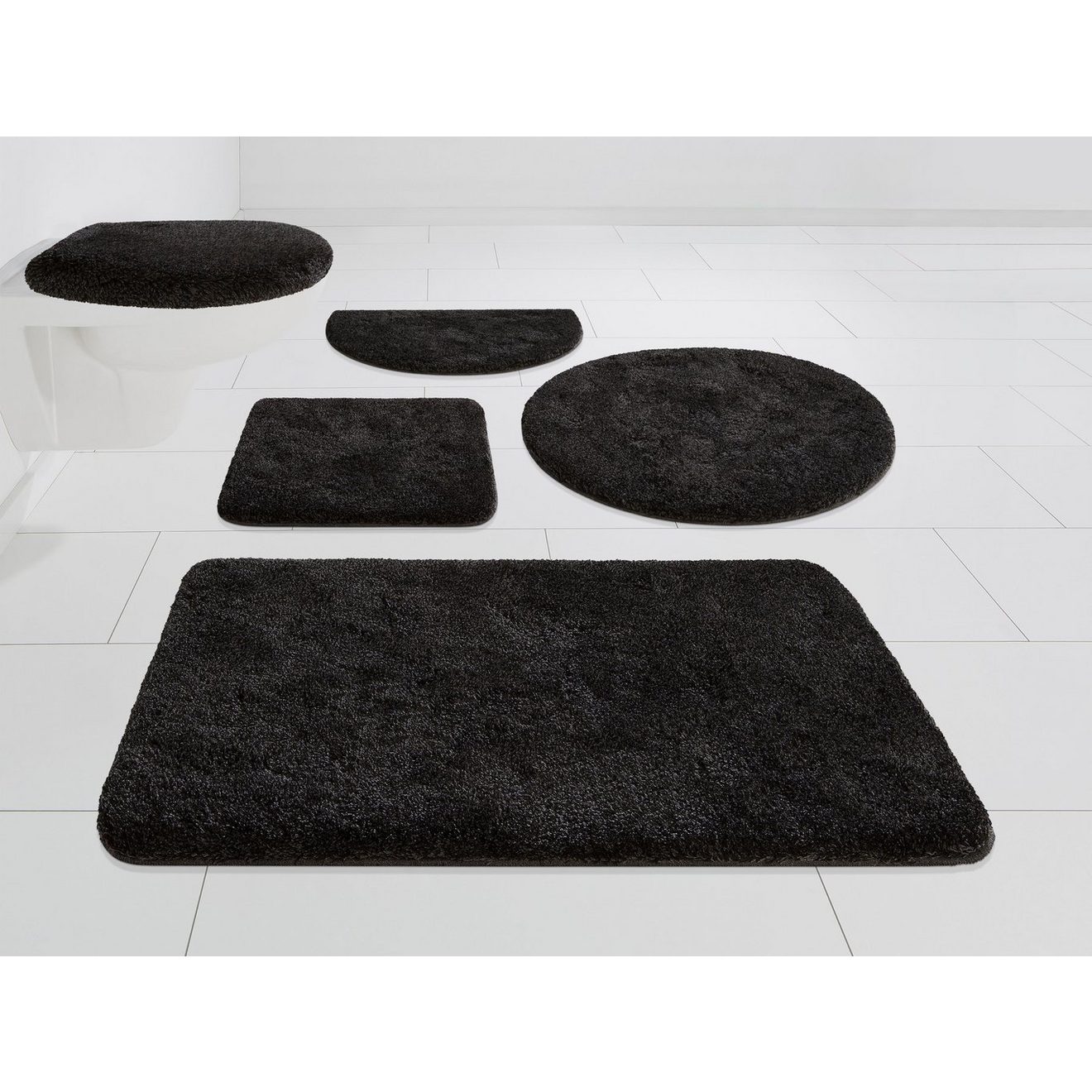 Grund Badmat Melos, badmat, badkamer tapijt, zeer zacht gemêleerde look, zeer zachte pool, melange-effect, made in europe