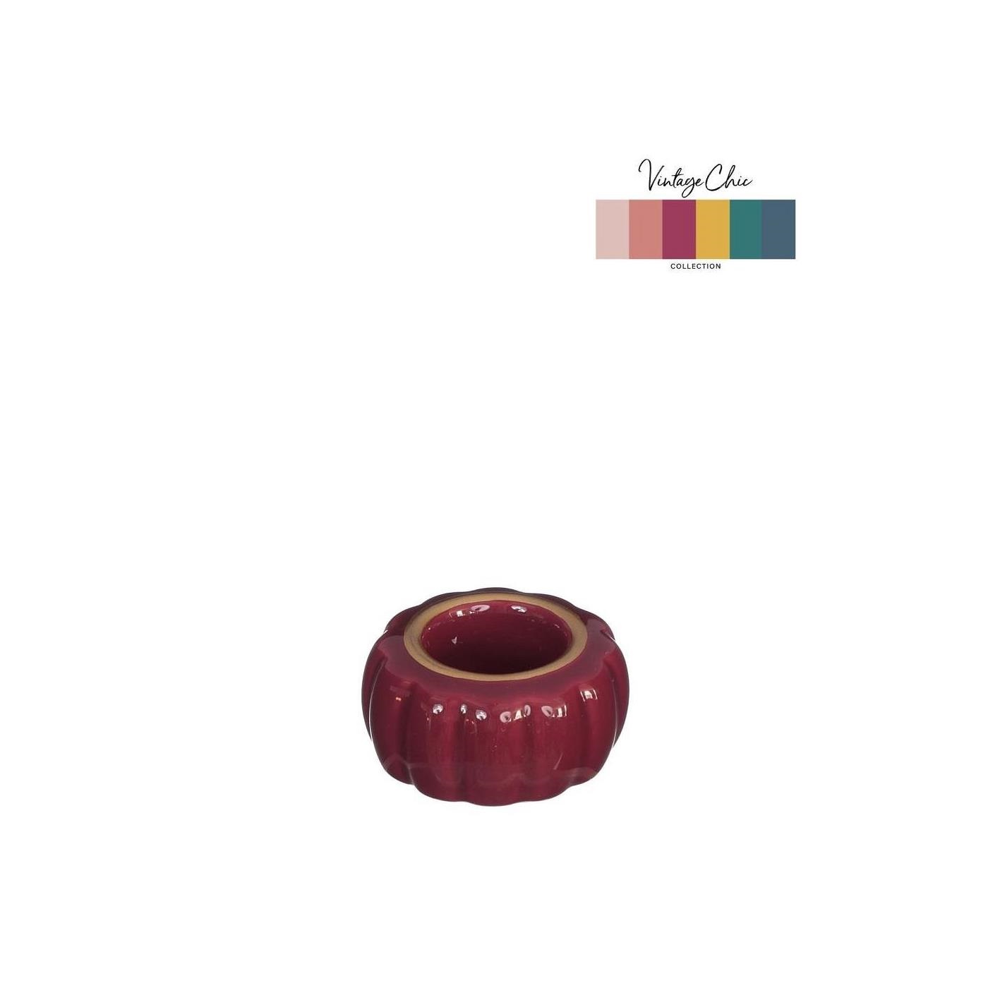 Ideas 4 seasons Theelichthouder Pouff kers Ø4,8xH2,6cm