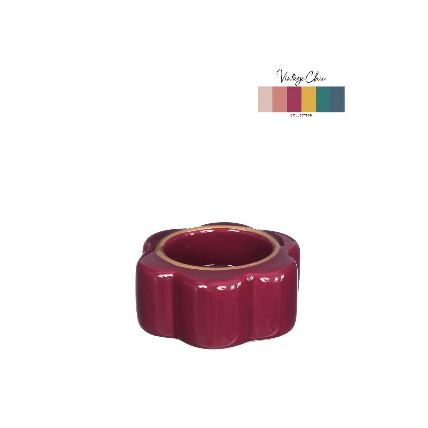 Ideas 4 seasons Theelichthouder Pouff kers Ø7xH3,4cm