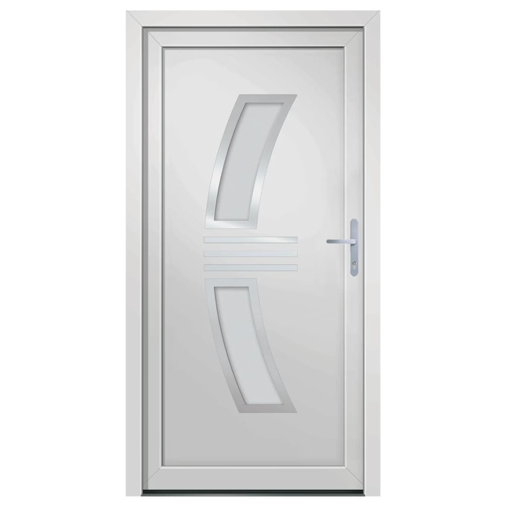 vidaXL Voordeur 108x208 cm PVC wit