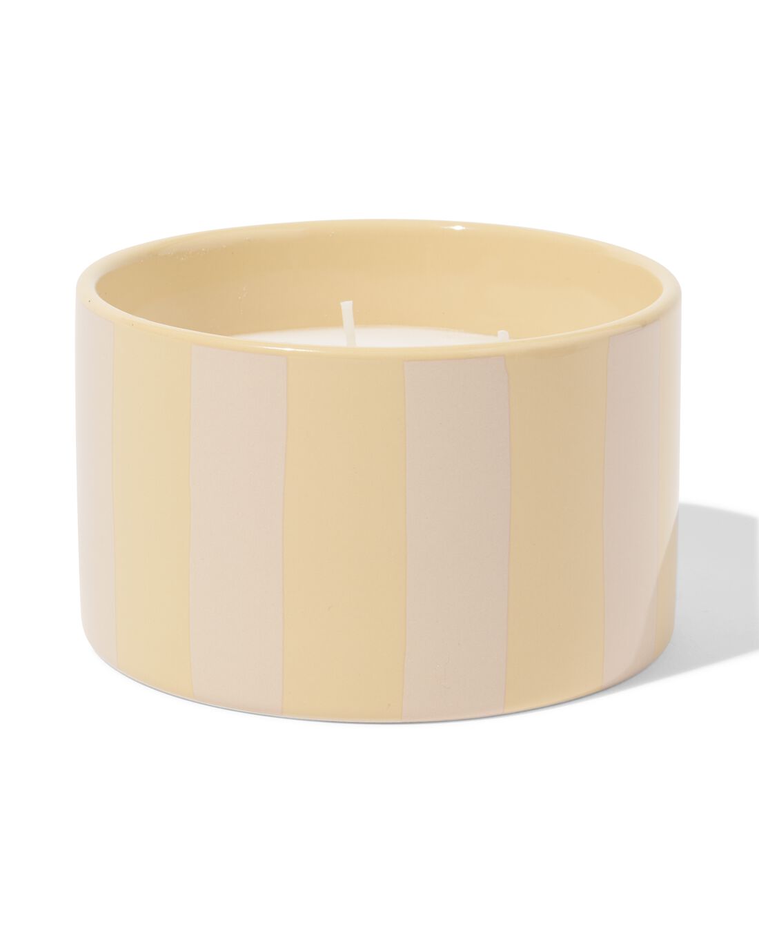HEMA Geurkaars ⌀11x7cm Keramiek Sinaasappel-cederhout (naturel)