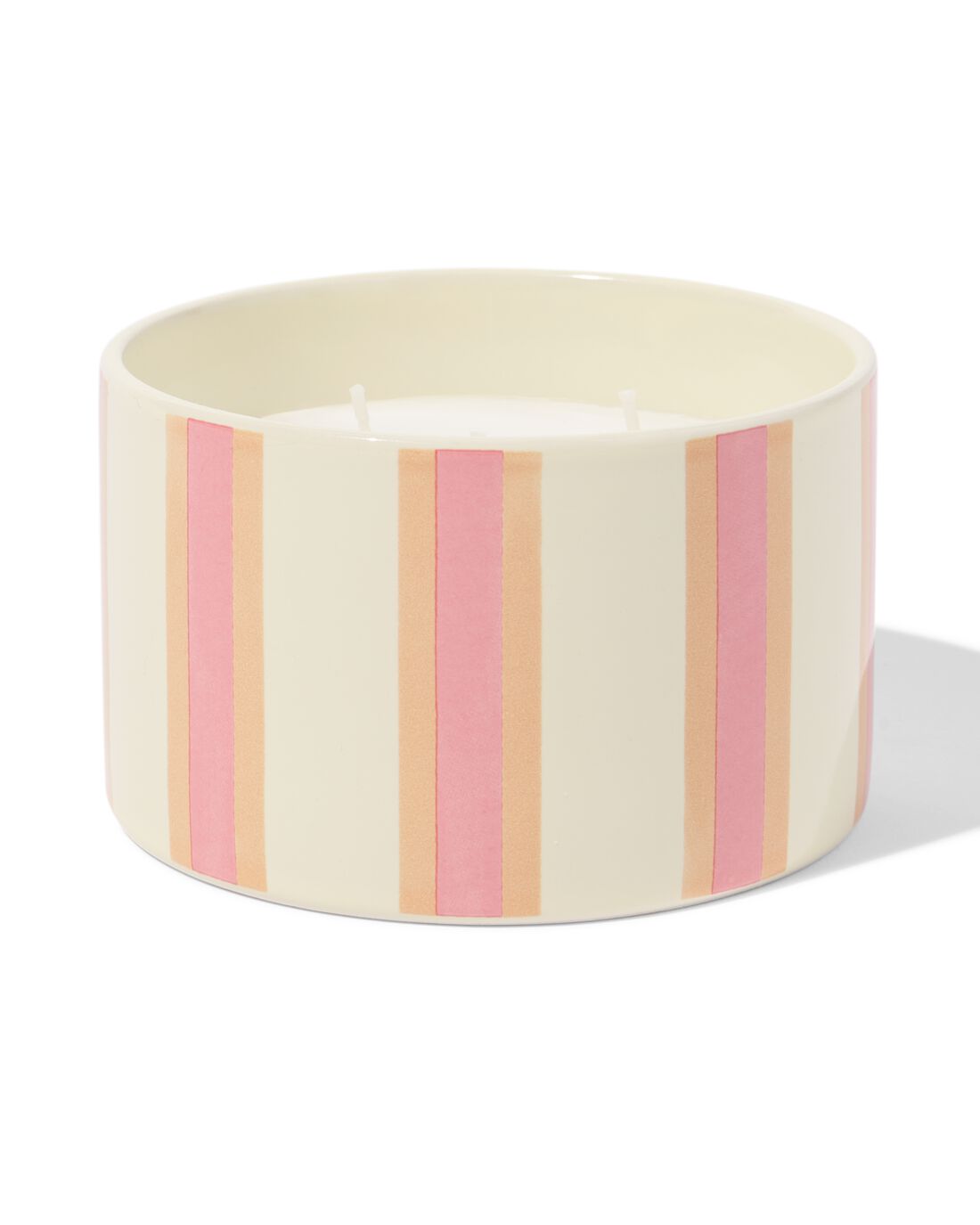 HEMA Geurkaars ⌀11x7cm Keramiek Tompouce (roze)