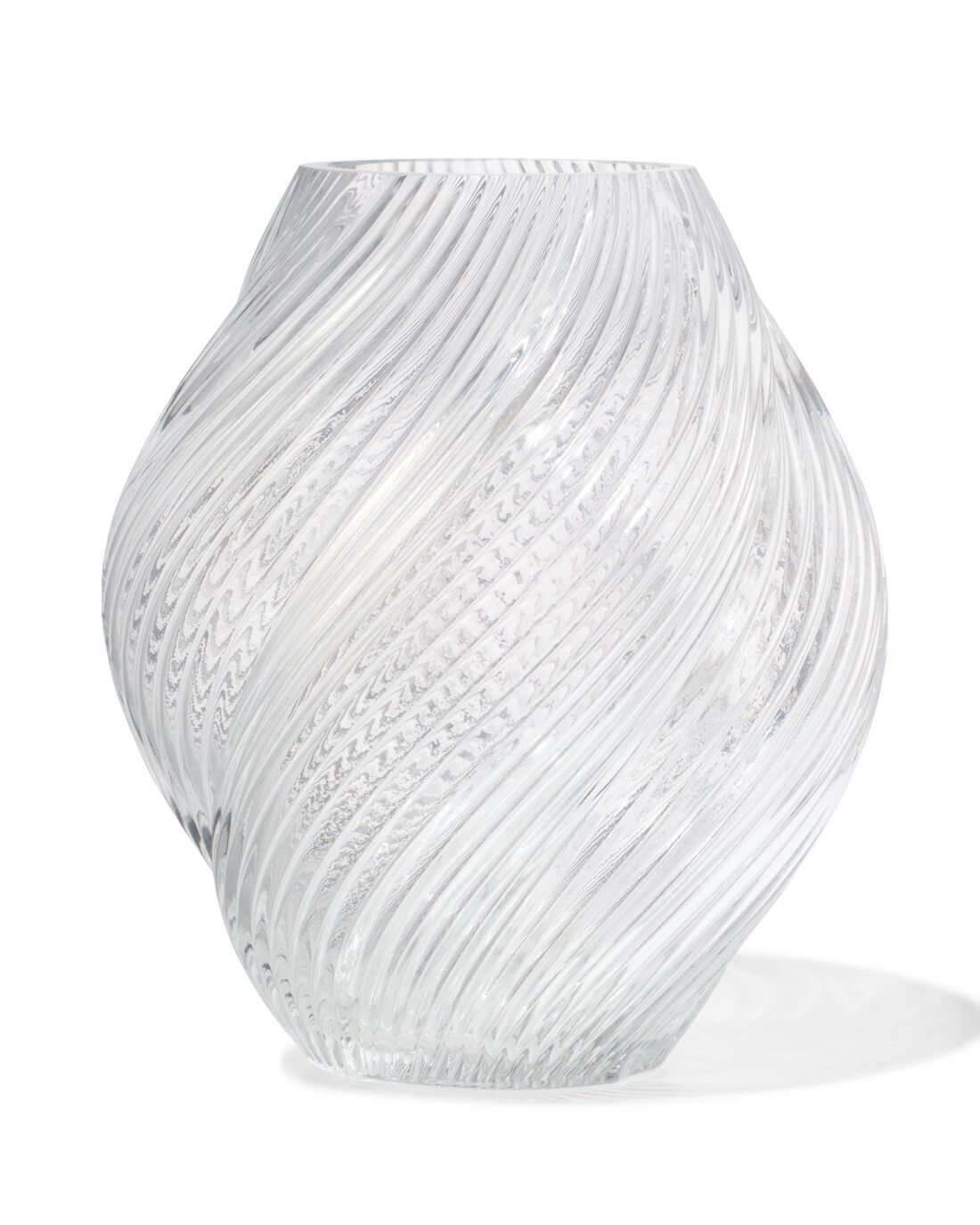 051 Vaas ⌀8x21cm Twist Retro Transparant (transparant)