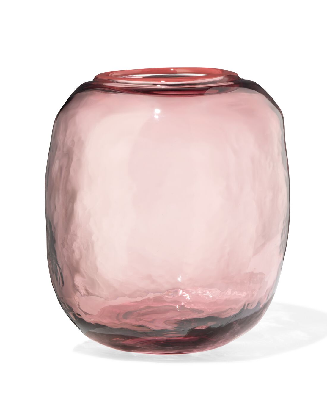 051 Vaas ⌀8.2x21.8cm Glas Roze (roze)