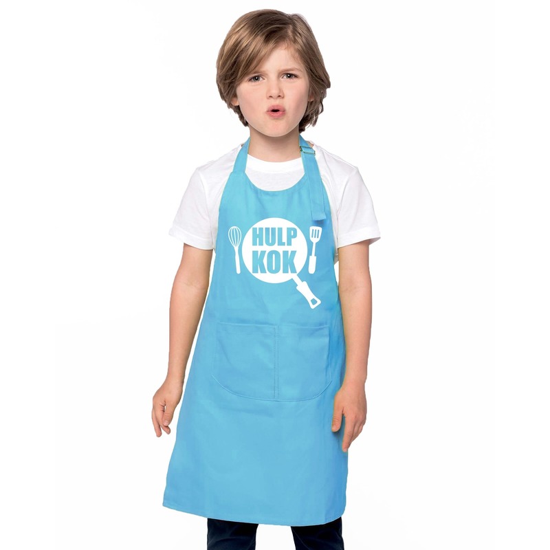 Bellatio Decorations Hulpkok keukenschort blauw kinderen -