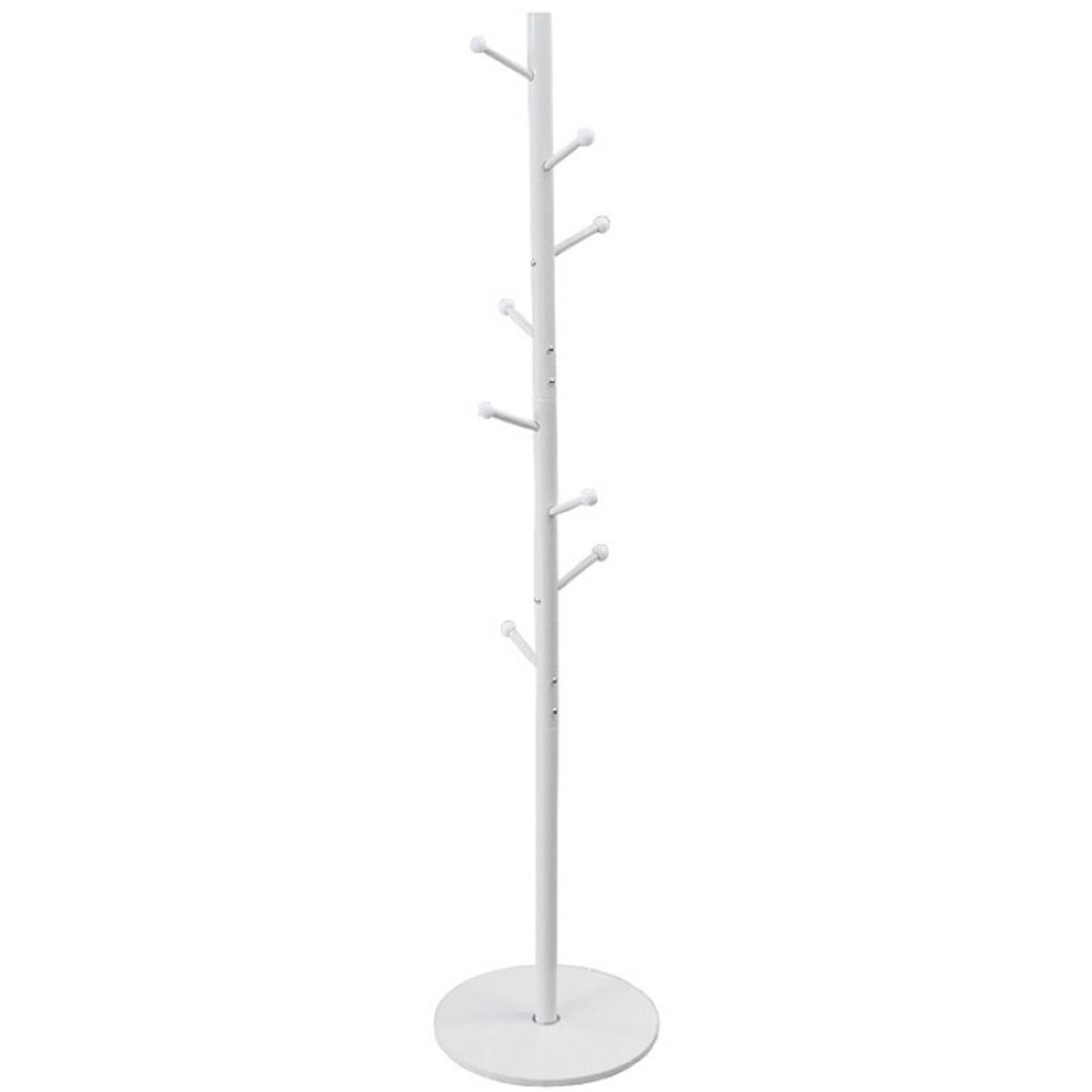 Gerimport Kapstok - wit - staal - 8 knoppen - x 173 cm - staand -