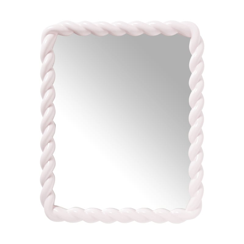 Xenos Spiegel twist - roze - 53x43 cm