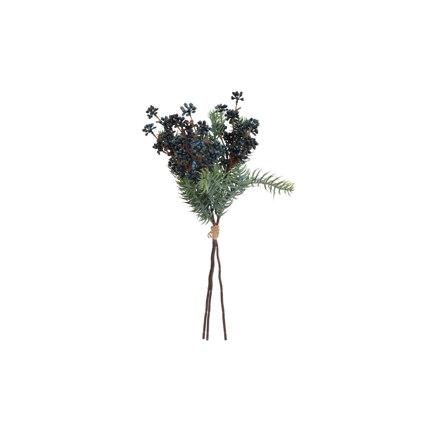 Countryfield Kunsttak Hedera bes blauw groen 46xH23cm