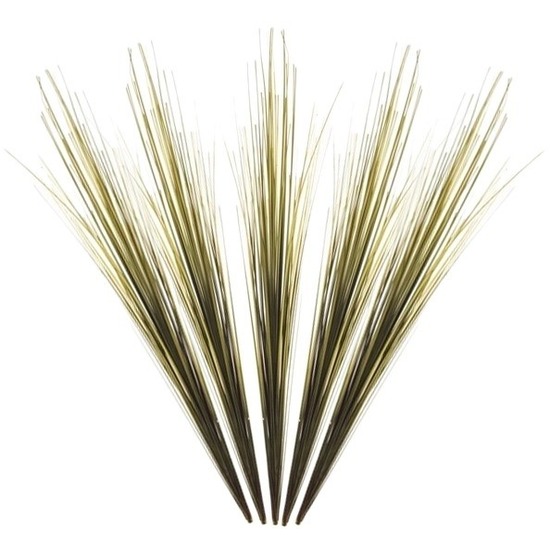 Merkloos 5x Kunst gras tak cm groen -