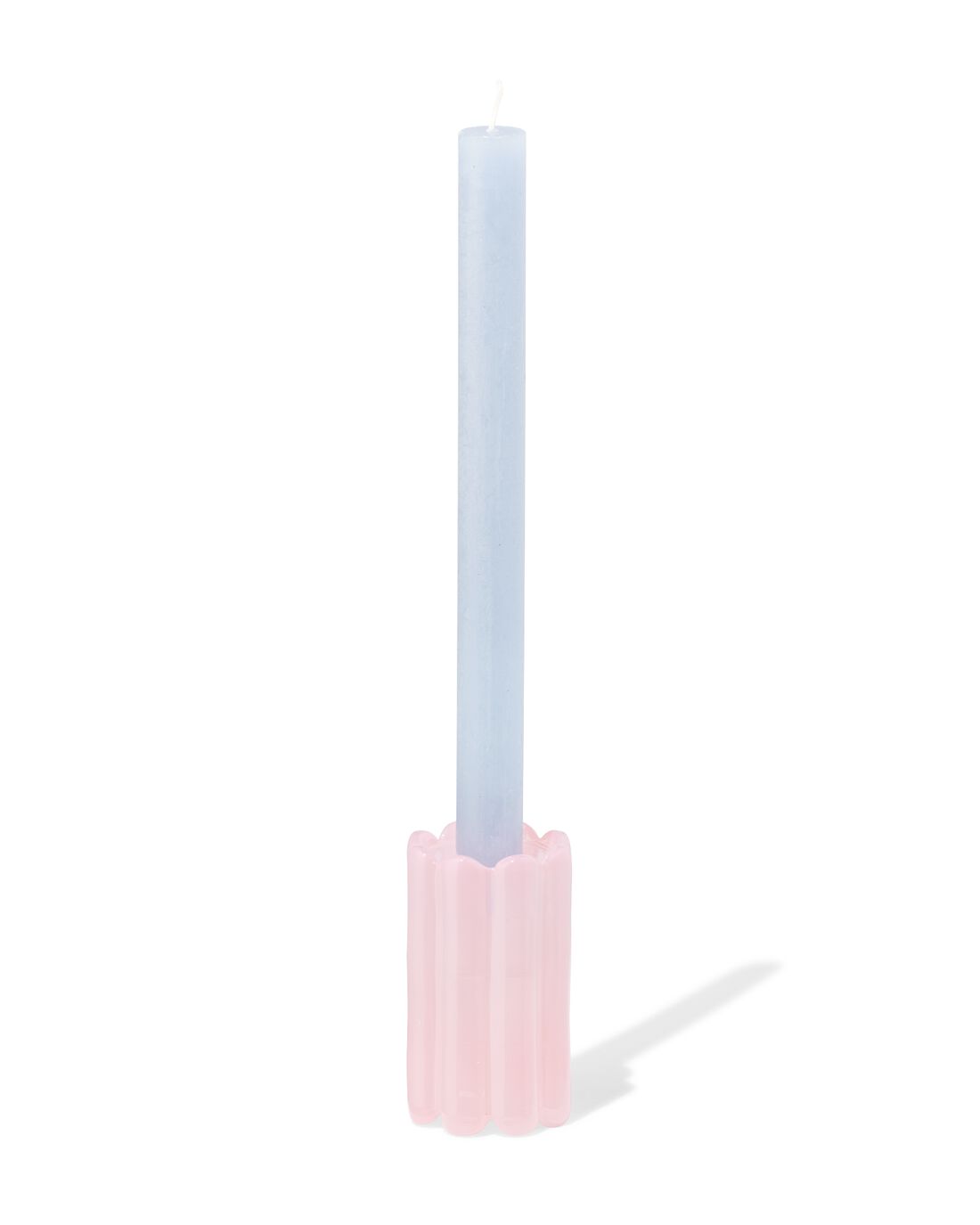 051 Kandelaar 5.8x10cm Glas Opaque (roze)