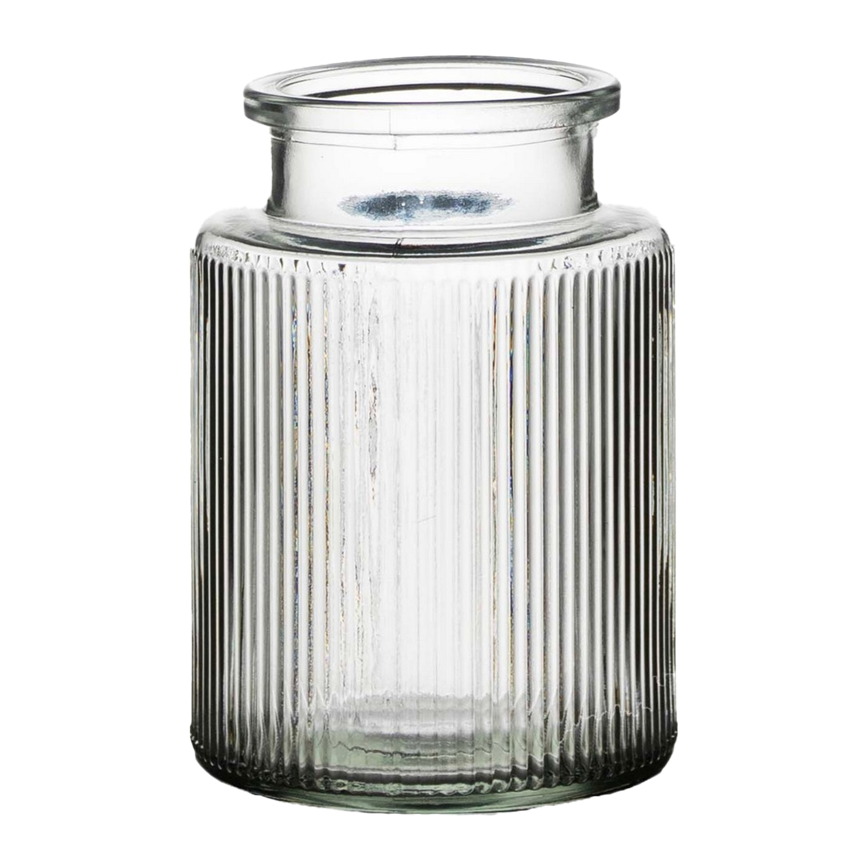 Hakbijl Glass Bloemenvaas Yara - transparant - glas - D11 x H16 - decoratie -