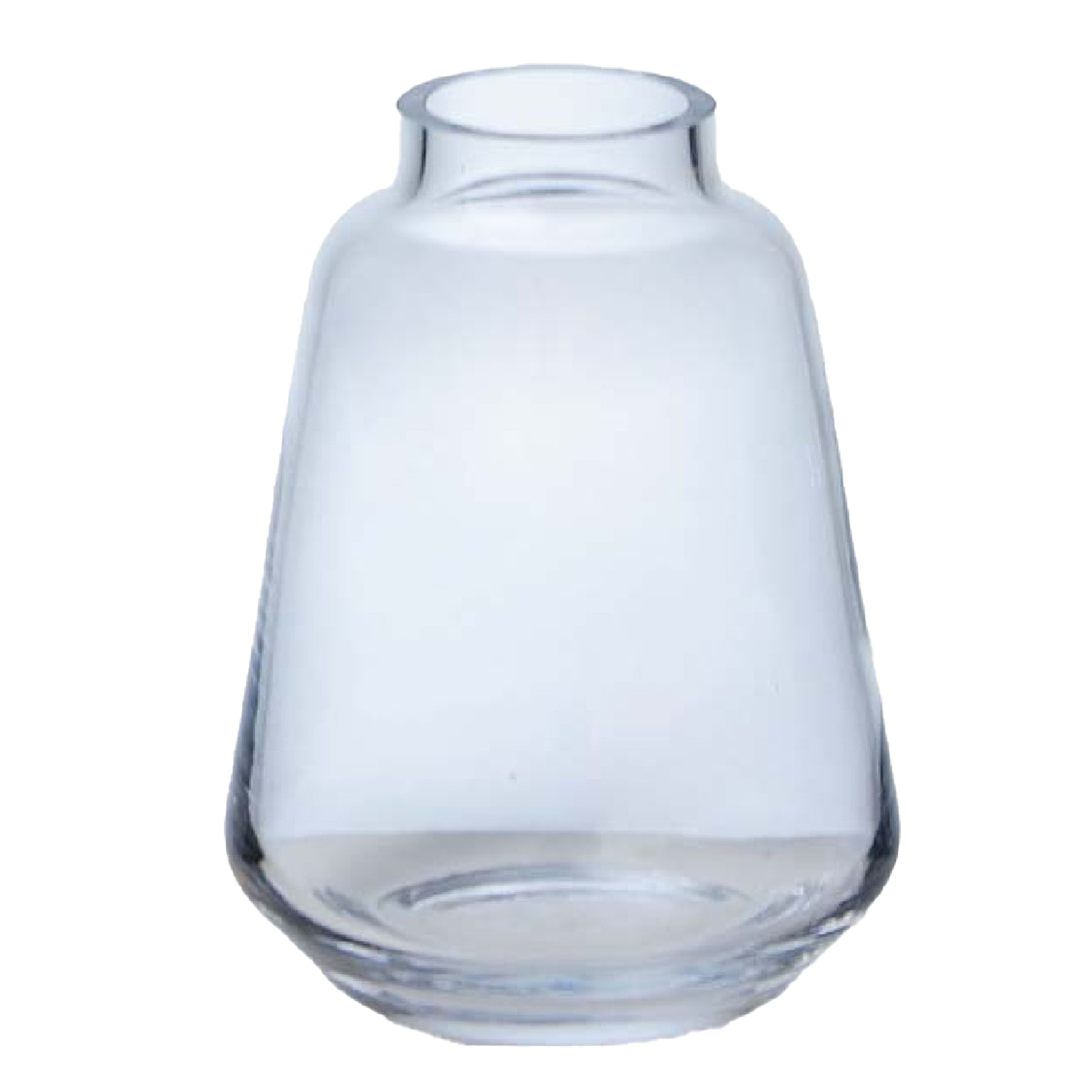 Hakbijl Glass Bloemenvaas Kiffa - transparant - glas - D13 x H17- decoratie -