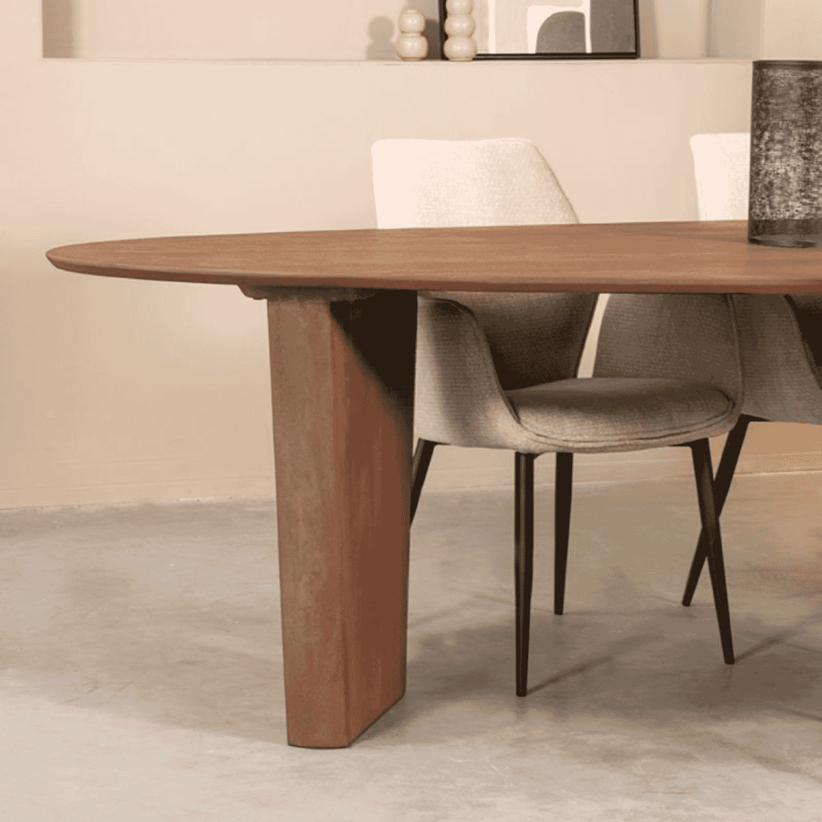 LABEL51 Organische Eettafel Wow Mangohout, 300 x 130cm - Naturel