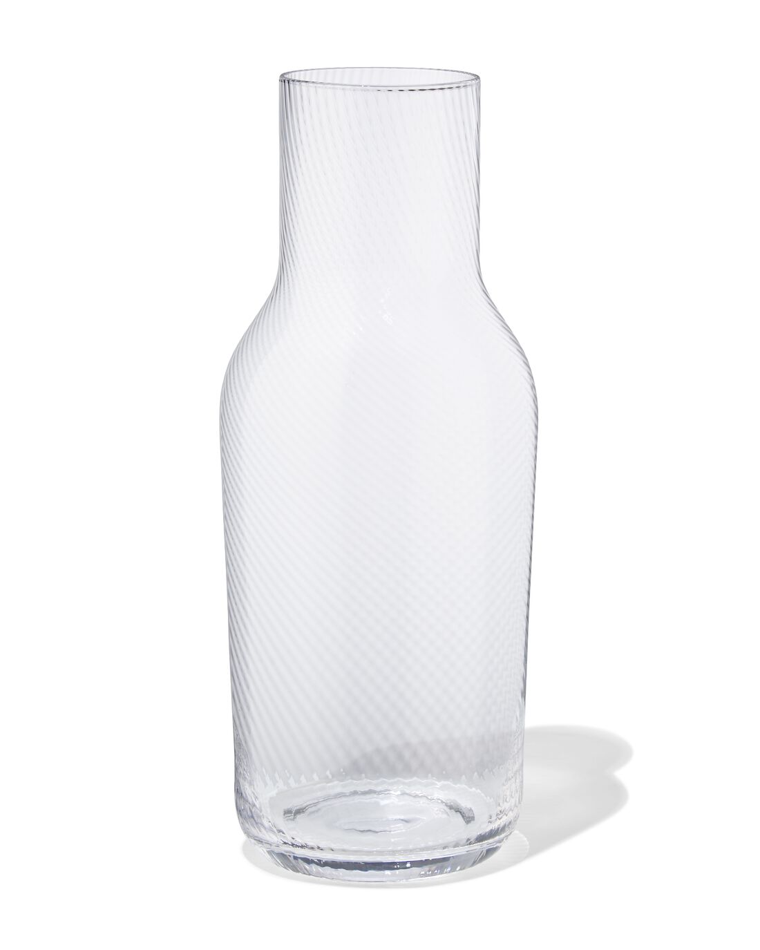 051 Karaf 1.2L Bergen Glas Twist Reliëf (transparant)