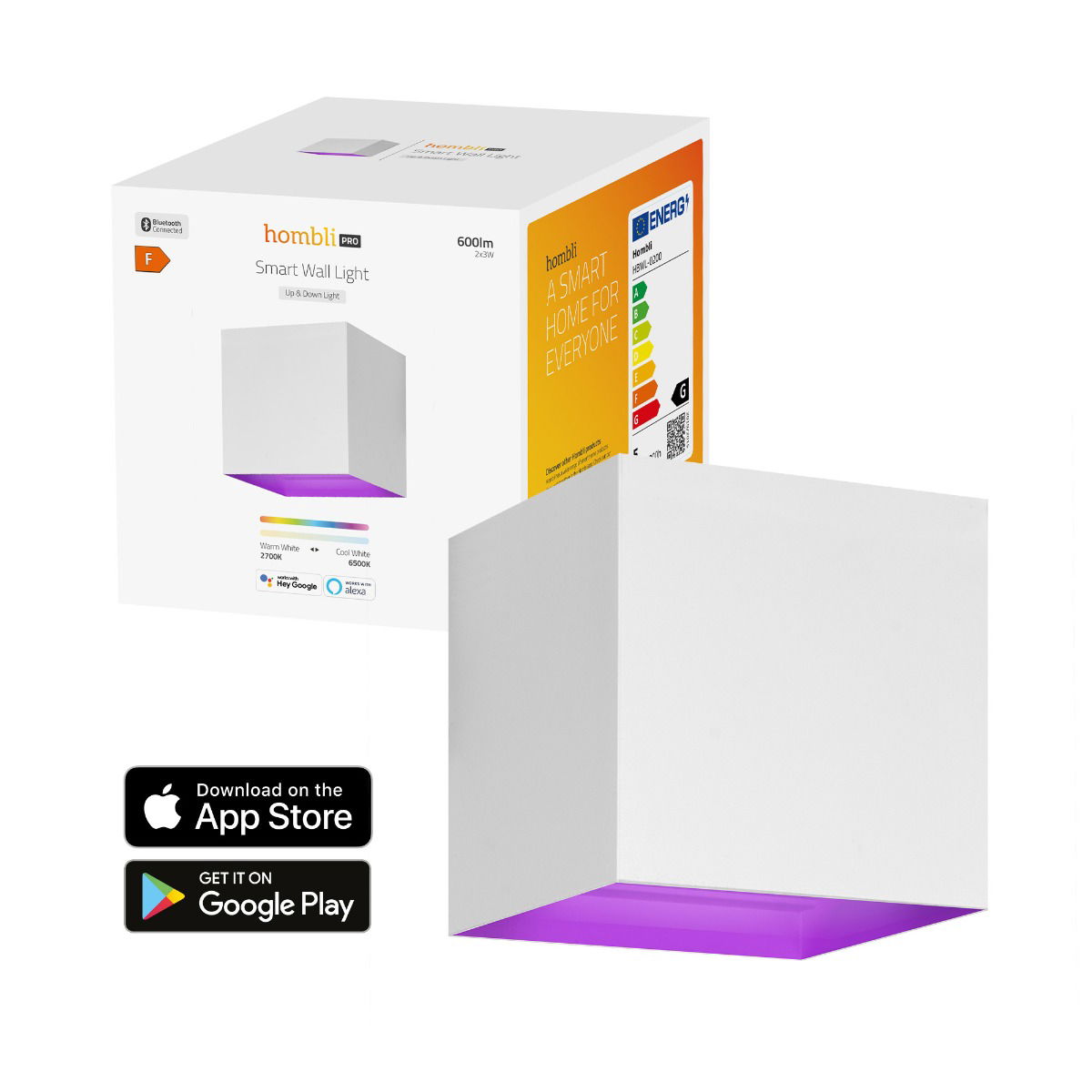 Hombli Smart Wall Light White wandlamp - 
