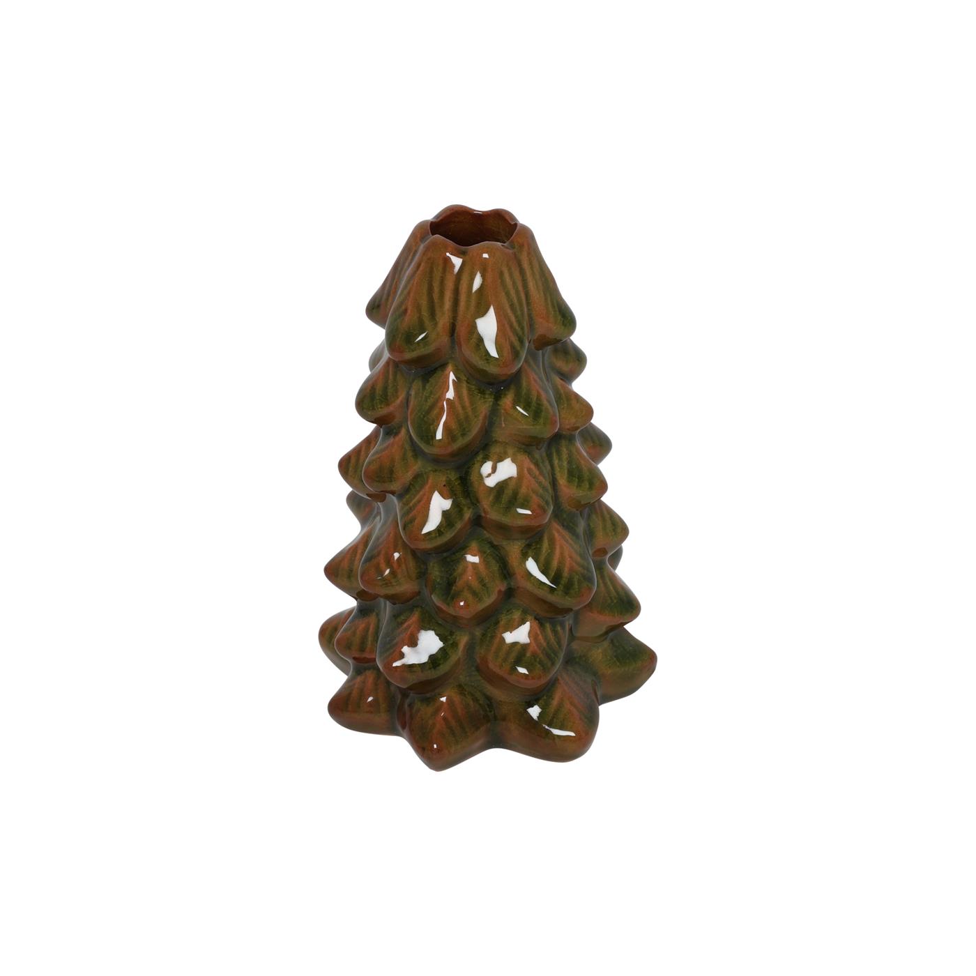 Countryfield Kaarshouder everlands kunstkerstboom groen H15cm