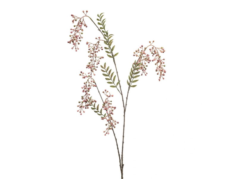 Hortus Kunsttak pepper berry hanging mauve, 130 cm - 