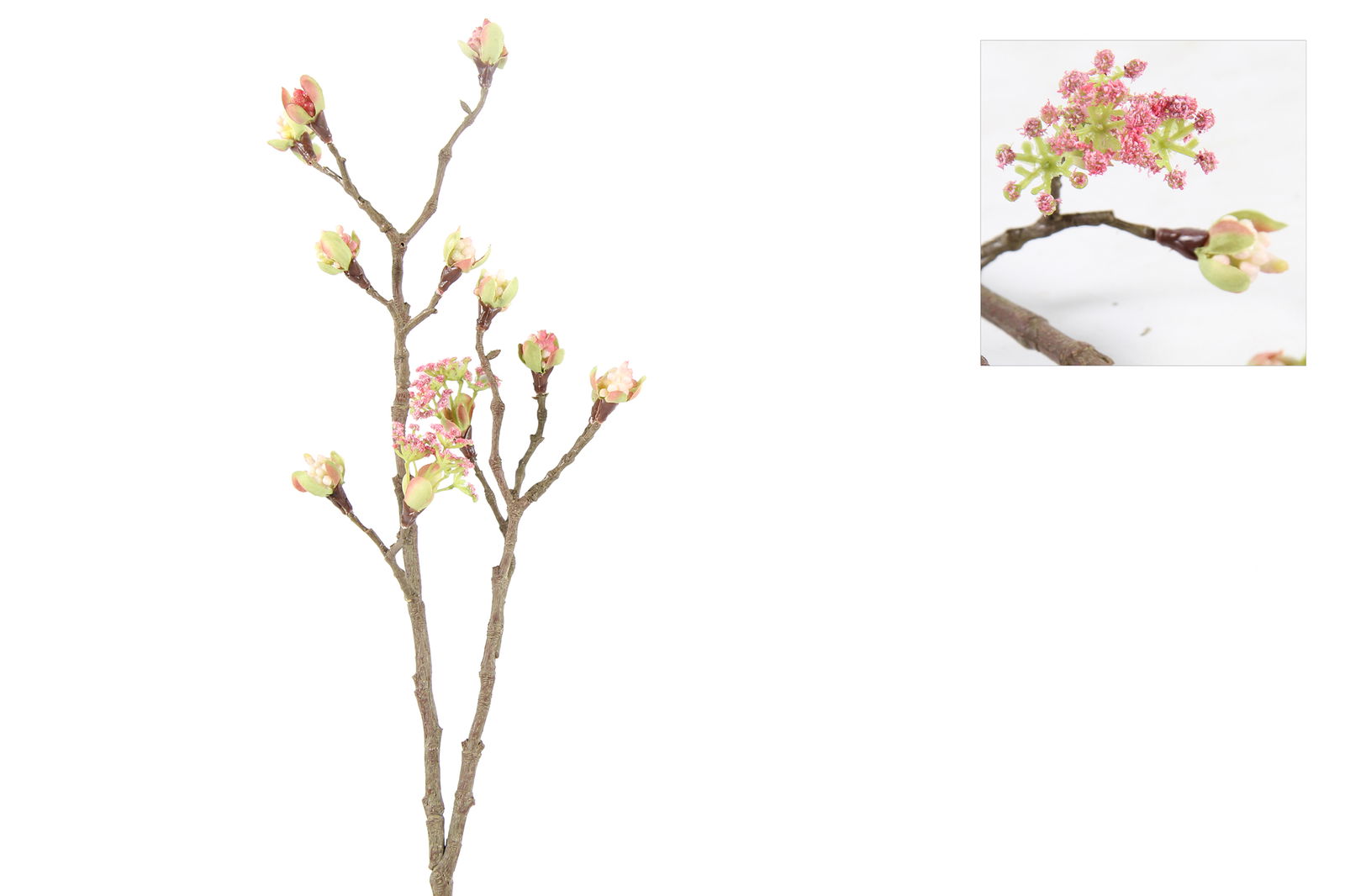 Countryfield Esdoorn kunststof 55x12.5x2.5 cm roze kunstbloem - 