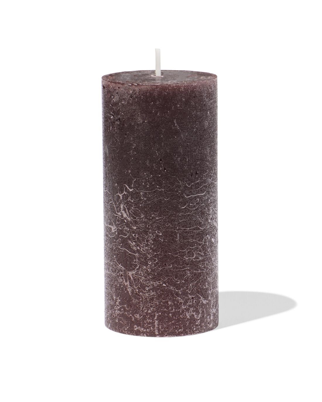 HEMA Rustieke Kaars Ø5x11cm Donkerbruin (donkerbruin)