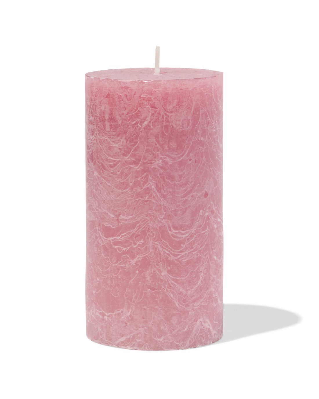HEMA Rustieke Kaars Ø7x13cm Oudroze (oudroze)