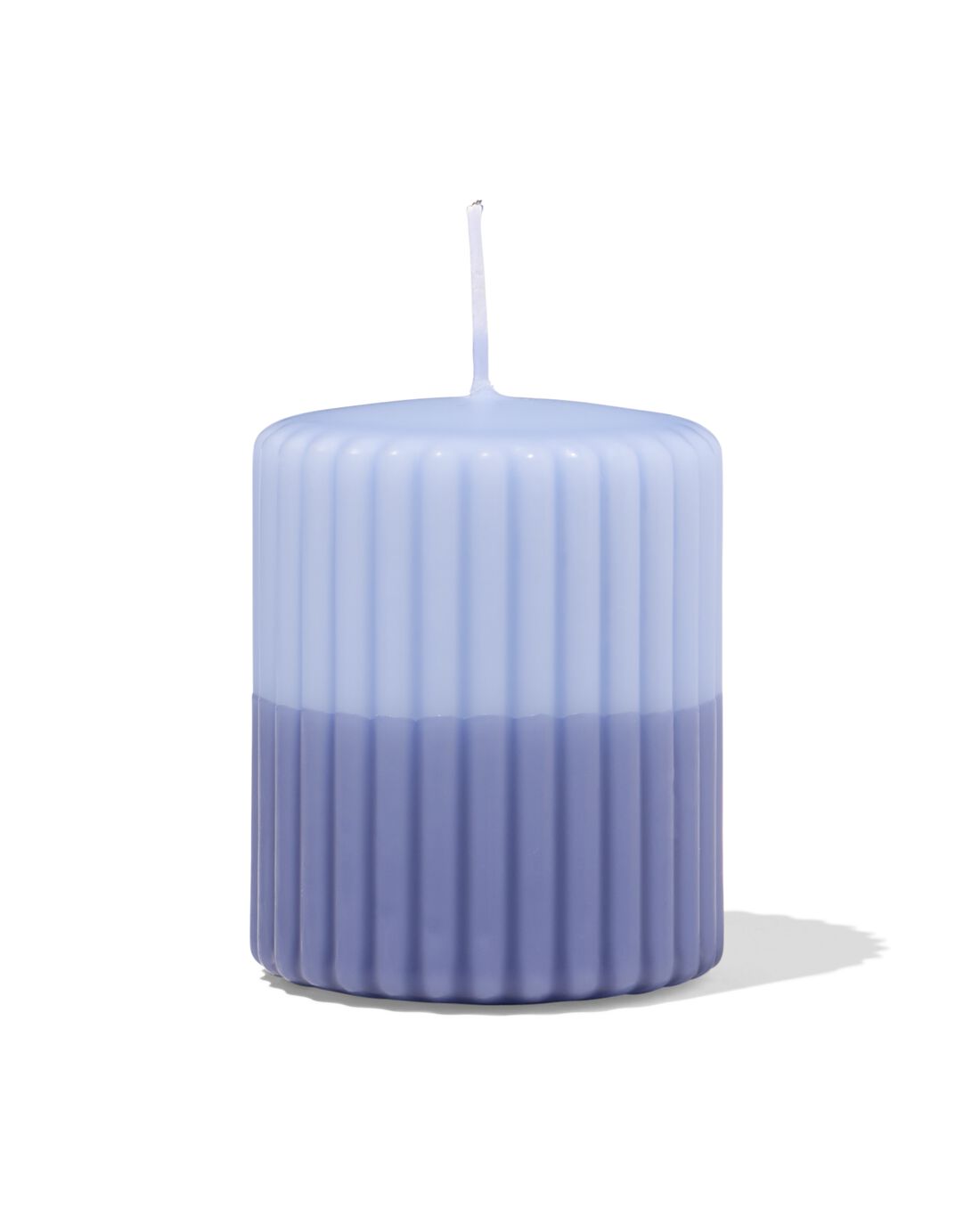 HEMA Stompkaars ⌀7x8cm Rib Blauw (blauw)