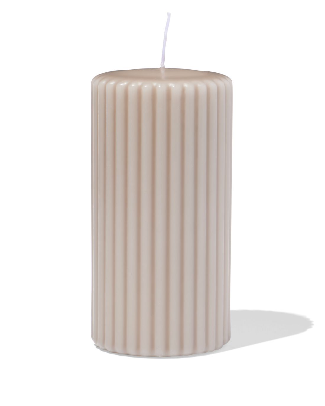 HEMA Stompkaars ⌀7x13cm Rib Naturel (naturel)