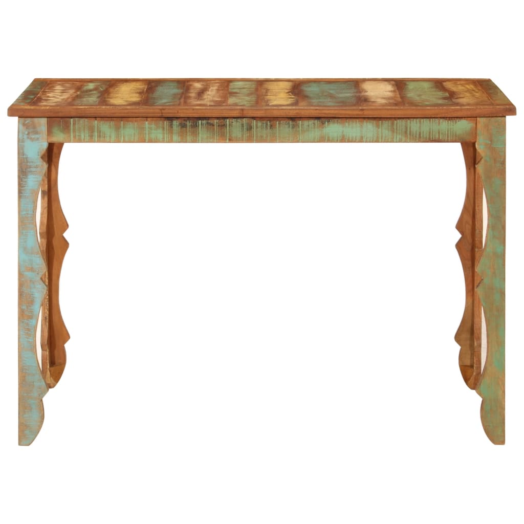 vidaXL Eettafel 110x52x76 cm gerecycled massief hout