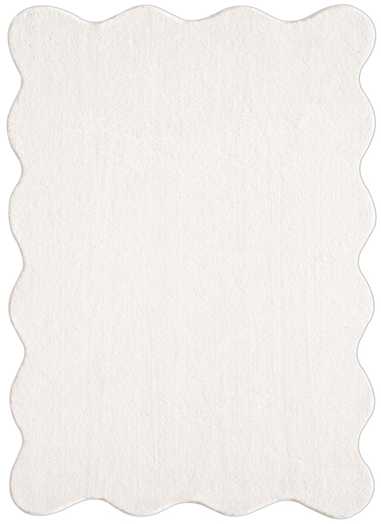 Merinos Vloerkleed Loft Shape - Zacht Hoogpolig Vloerkleed in Cream, Wasbaar tot 30° & Pluizig-120 x 160 cm