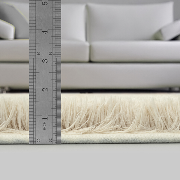 Merinos Karpet24 Fluffy Shaggy - Zacht Hoogpolig Vloerkleed, Onderhoudsarm, Beige-160 x 220 cm