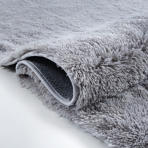Merinos Karpet24 Fluffy Shaggy - Zacht Hoogpolig Vloerkleed, Onderhoudsarm, Grijs-160 x 220 cm
